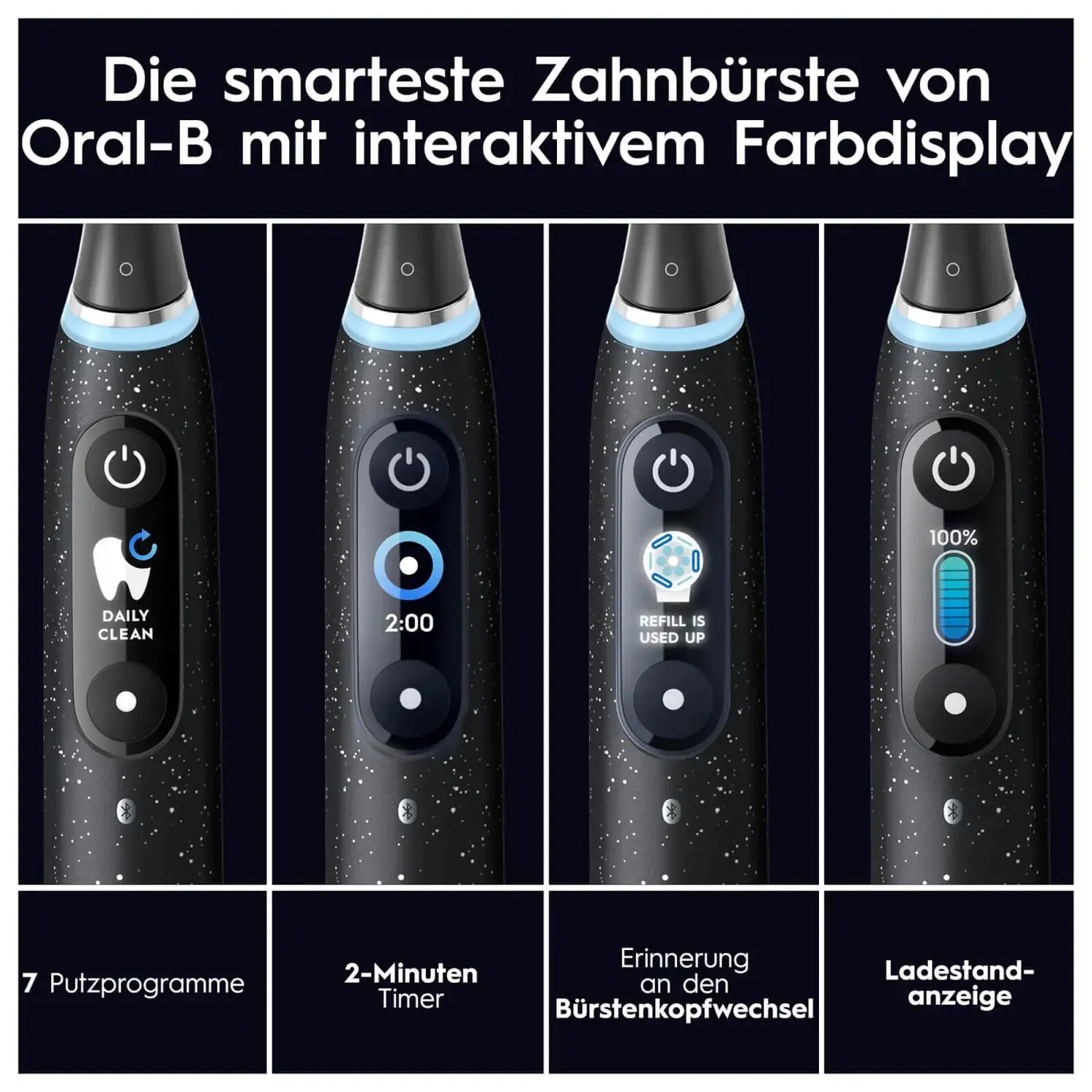 Oral-B iO Series 10 Black Onyx Luxe Edition -sähköhammasharja, Musta