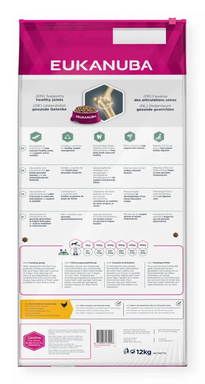 Eukanuba Daily Care Sensitive Joints, Dry food for dogs, Adult, 12kg