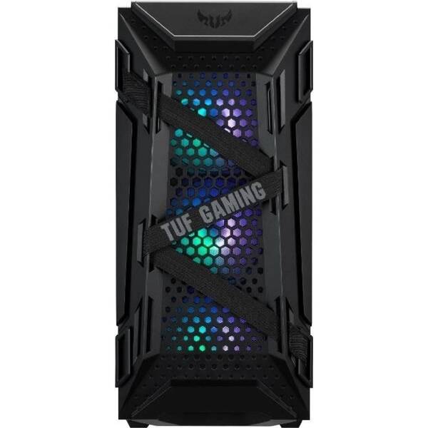 ASUS TUF Gaming GT301 Midi-Tower Case with window, with RGB lighting, Black