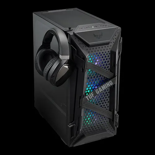 Asus TUF Gaming GT301 - miditower chassi, f&ouml;nster, Svart