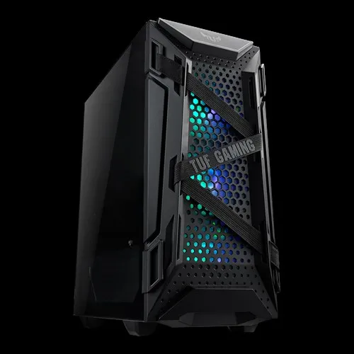 Asus TUF Gaming GT301 - miditower chassi, f&ouml;nster, Svart