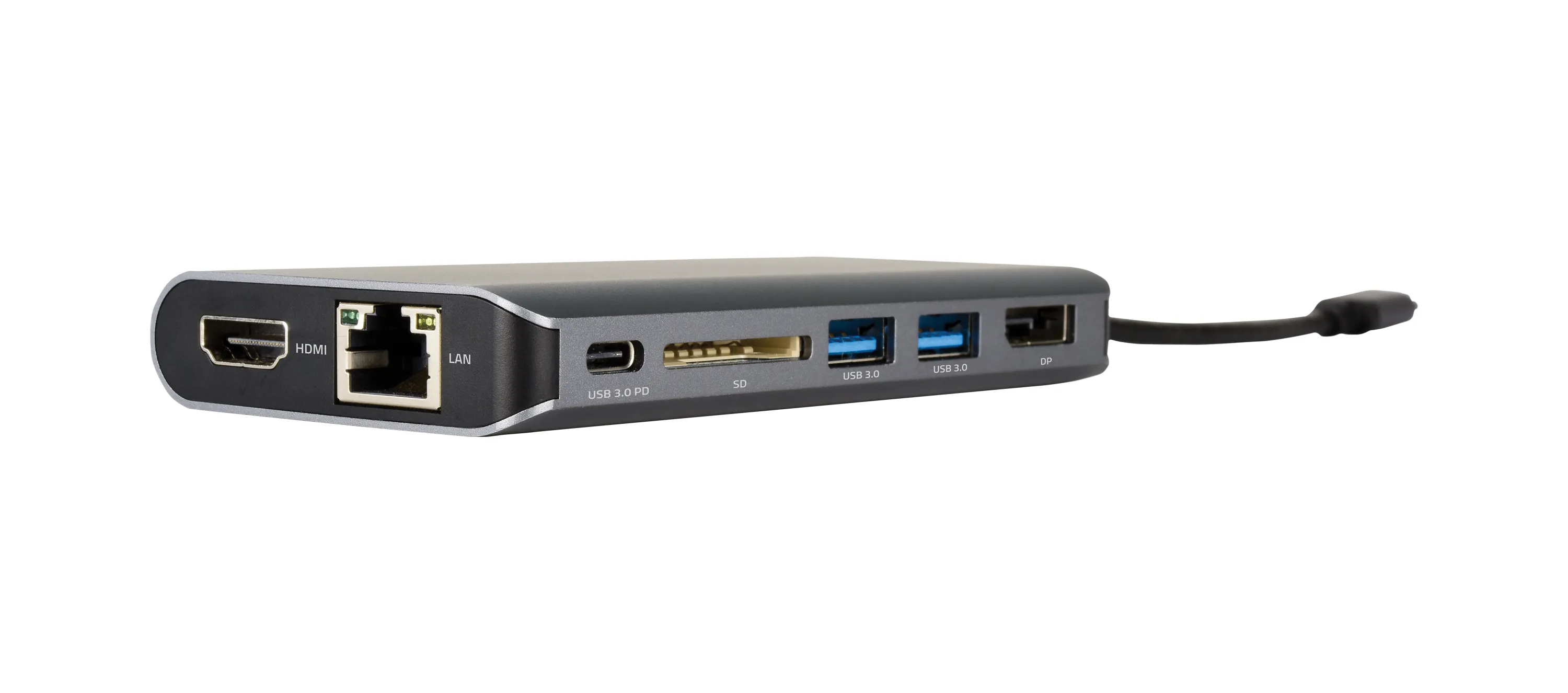 Kramer KDock-3 USB-C Hub Multiport Adapter - 4K@30 HDMI, 4K@30 Displayport, Ethernet, USB 3.0, USB-C
