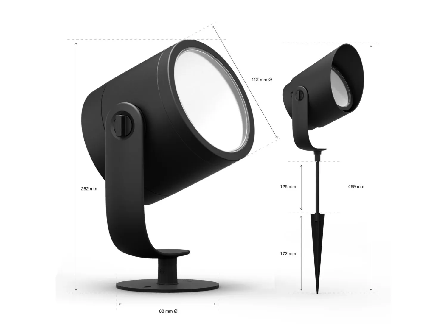 Philips HUE OUTDOORLILYXL1X15W2 - WHITE AND COLOR AMBIANCE - BLACK