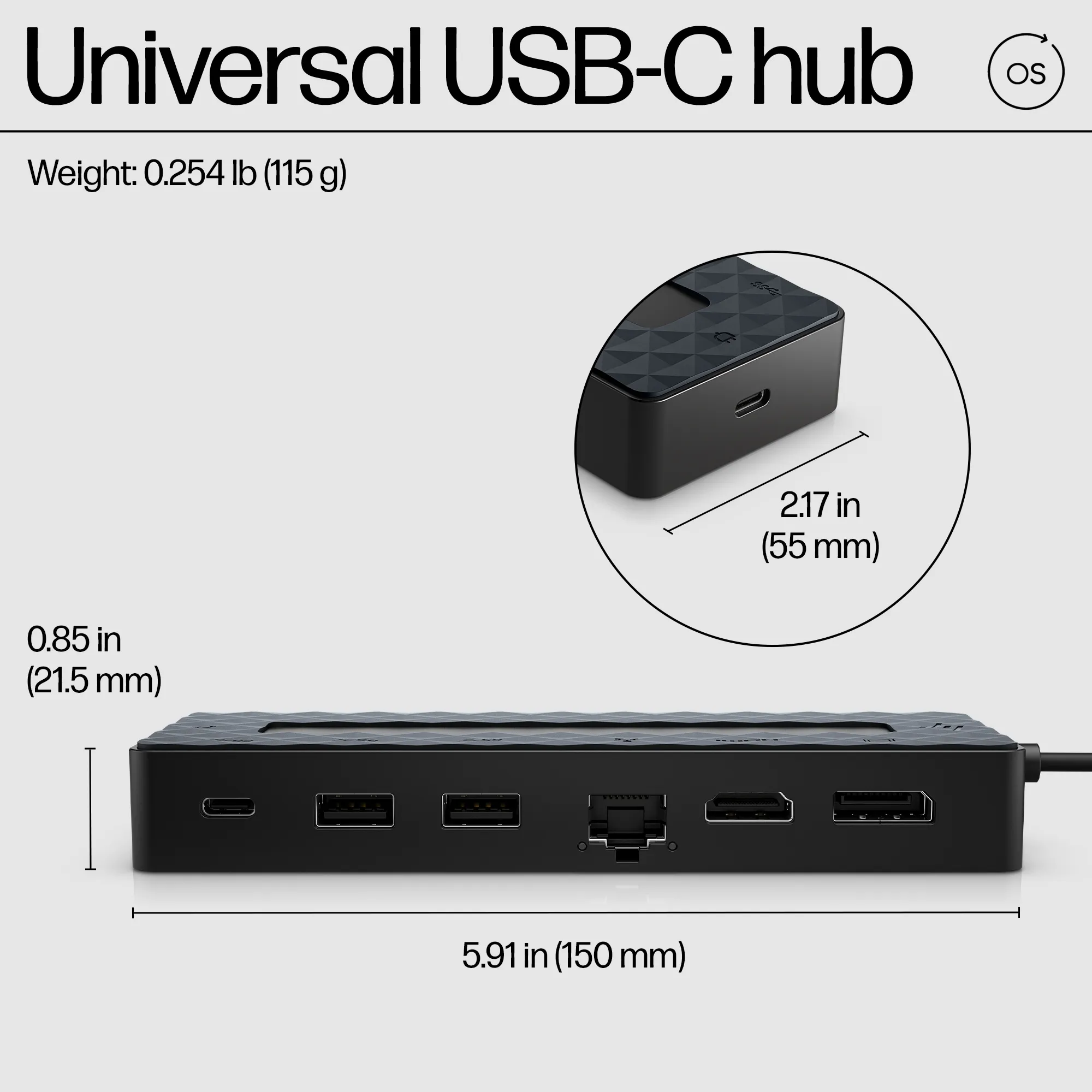 HP USB-C Hub and Charger Combo