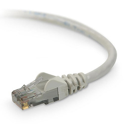 Belkin High Performance - Kytkent&auml;kaapeli - RJ-45 (uros) to RJ-45 (uros) - 2 m - STP - CAT 6 - molded, snagless - harmaa