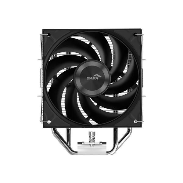 SAMA A40L CPU Air Cooler, 120 mm, ARGB, Black