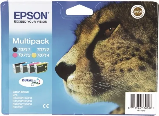 EPSON 4-COLORS T0715 DURABRITE ULTRA INK