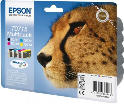 EPSON 4-COLORS T0715 DURABRITE ULTRA INK