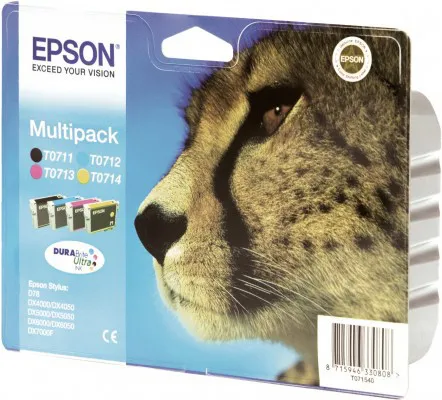EPSON 4-COLORS T0715 DURABRITE ULTRA INK