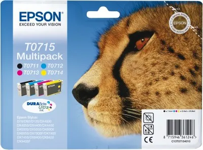 EPSON 4-COLORS T0715 DURABRITE ULTRA INK