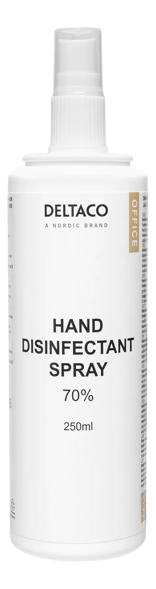 Deltaco Office - handdesinfektionsspray, 250 ml