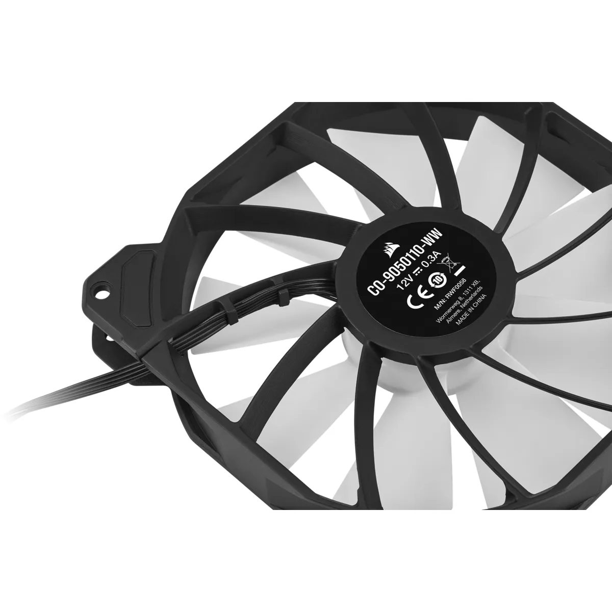 Corsair iCUE SP140 RGB ELITE PWM RGB Fan, Hydraulic Bearing, 140mm, Black