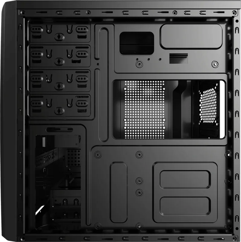 AEROCOOL CS-1101 midi-tower chassi, svart