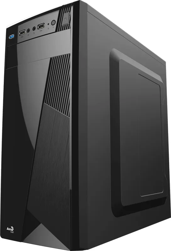 AEROCOOL CS-1101 midi-tower chassi, svart