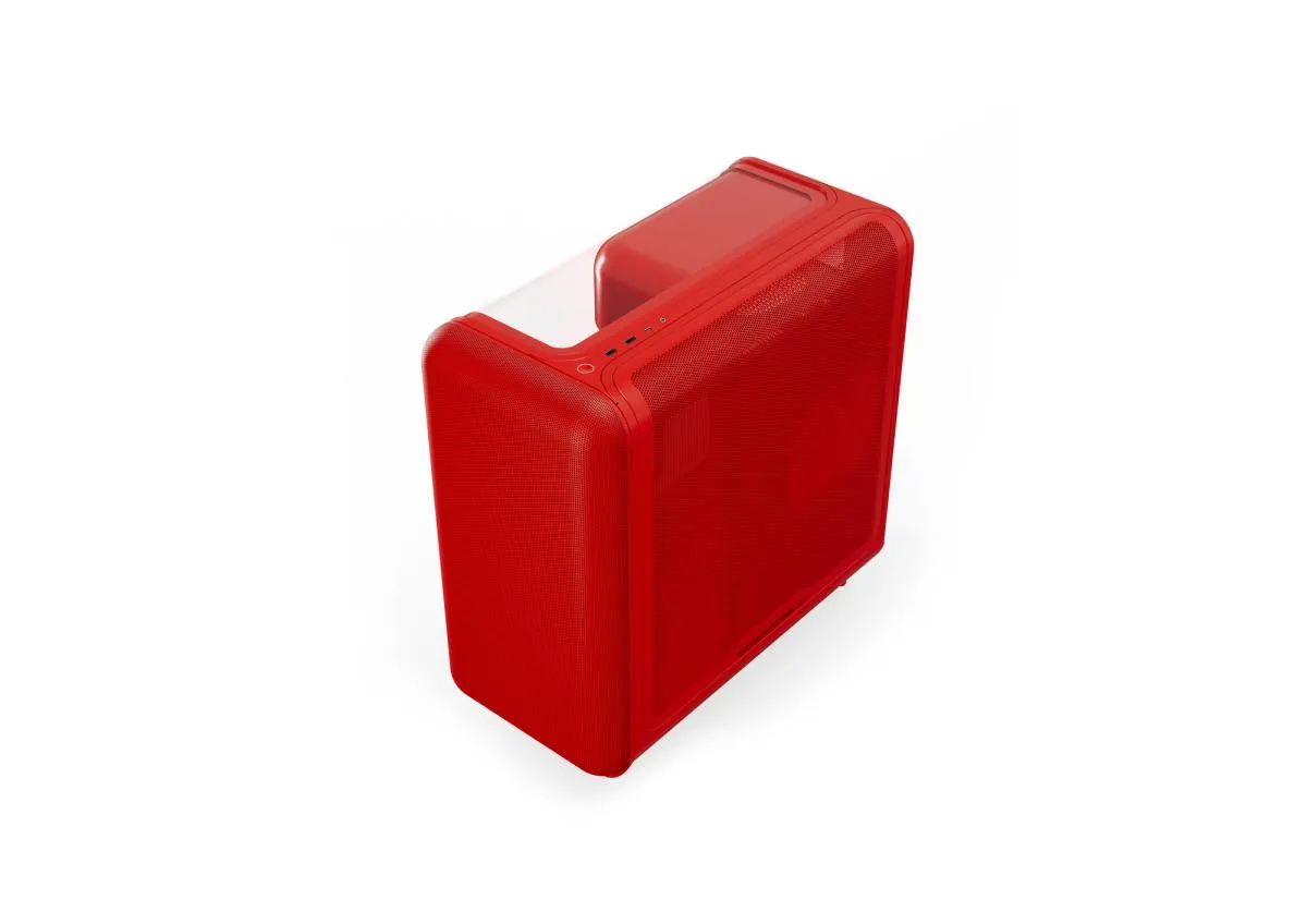 HYTE X50 midi-tower chassi med f&ouml;nster, Wild Cherry