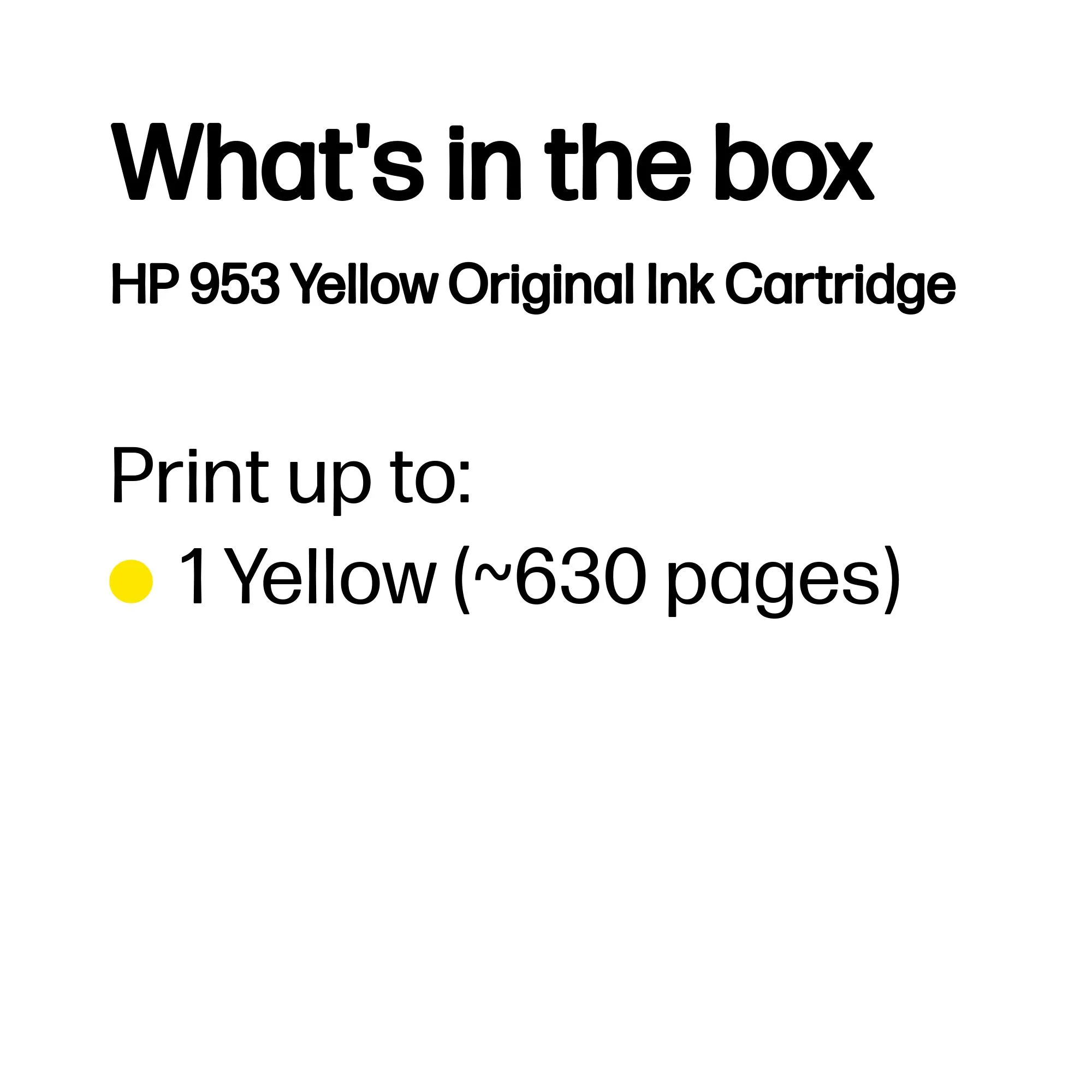 HP 953 ink cartridge, 9 ml, Yellow
