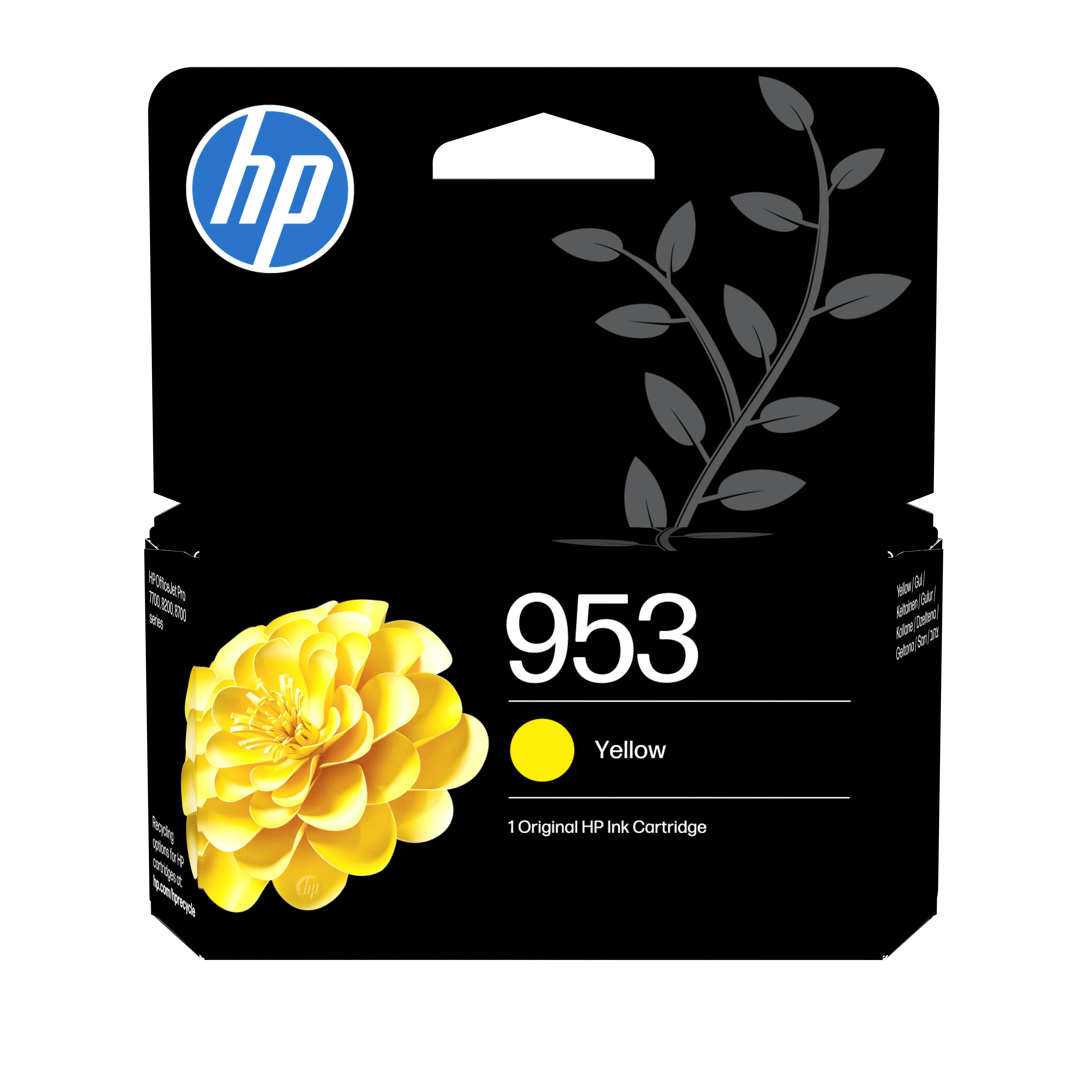 HP 953-mustekasetti, 9 ml, keltainen