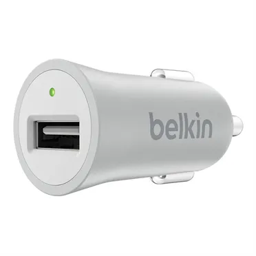 Belkin MIXIT Car Charger - Verkkosovitin - auto - 2.4 A (USB (vain virta)) - hopea