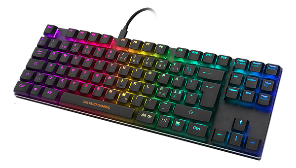 Deltaco Gaming DK420 TKL - gaming keyboard, Outemu Red, black