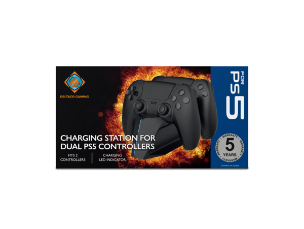 Deltaco Gaming Dual Charging Dock For Playstation 5 Controllers