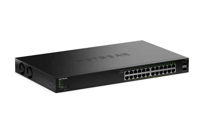 NETGEAR S350 GS324TP - Managed Switch, Black