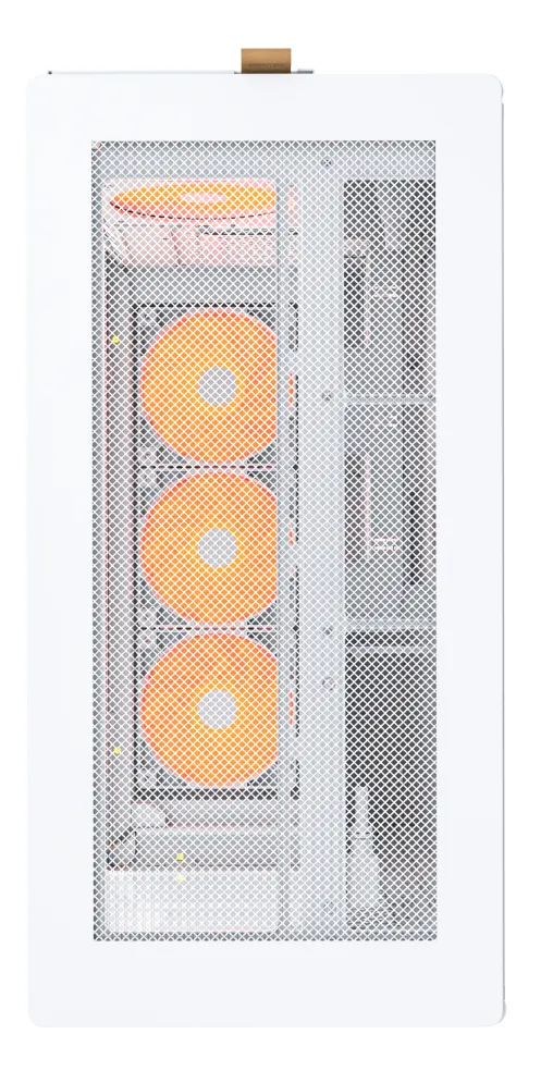 Montech HS02 Pro, 5 Pre-installed fans - midi case with window, White