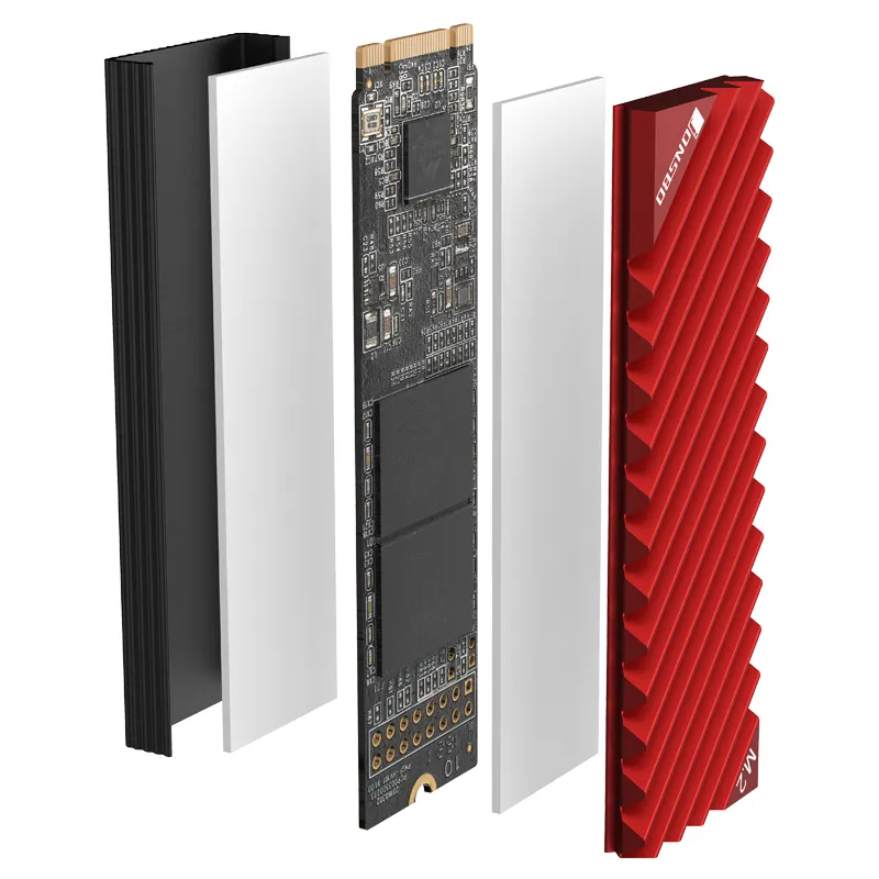 Jonsbo M. 2-3 M.2 SSD - heatsink M.2 2280 SSD-disc, red