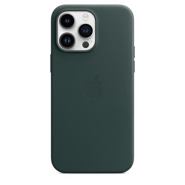 Apple iPhone 14 Pro Max, MagSafe - l&auml;derskal, Forest Green