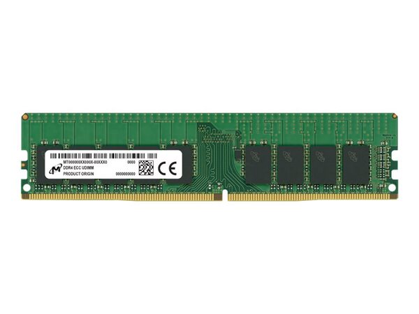 Micron DDR4 ECC UDIMM 8GB 1Rx8 3200