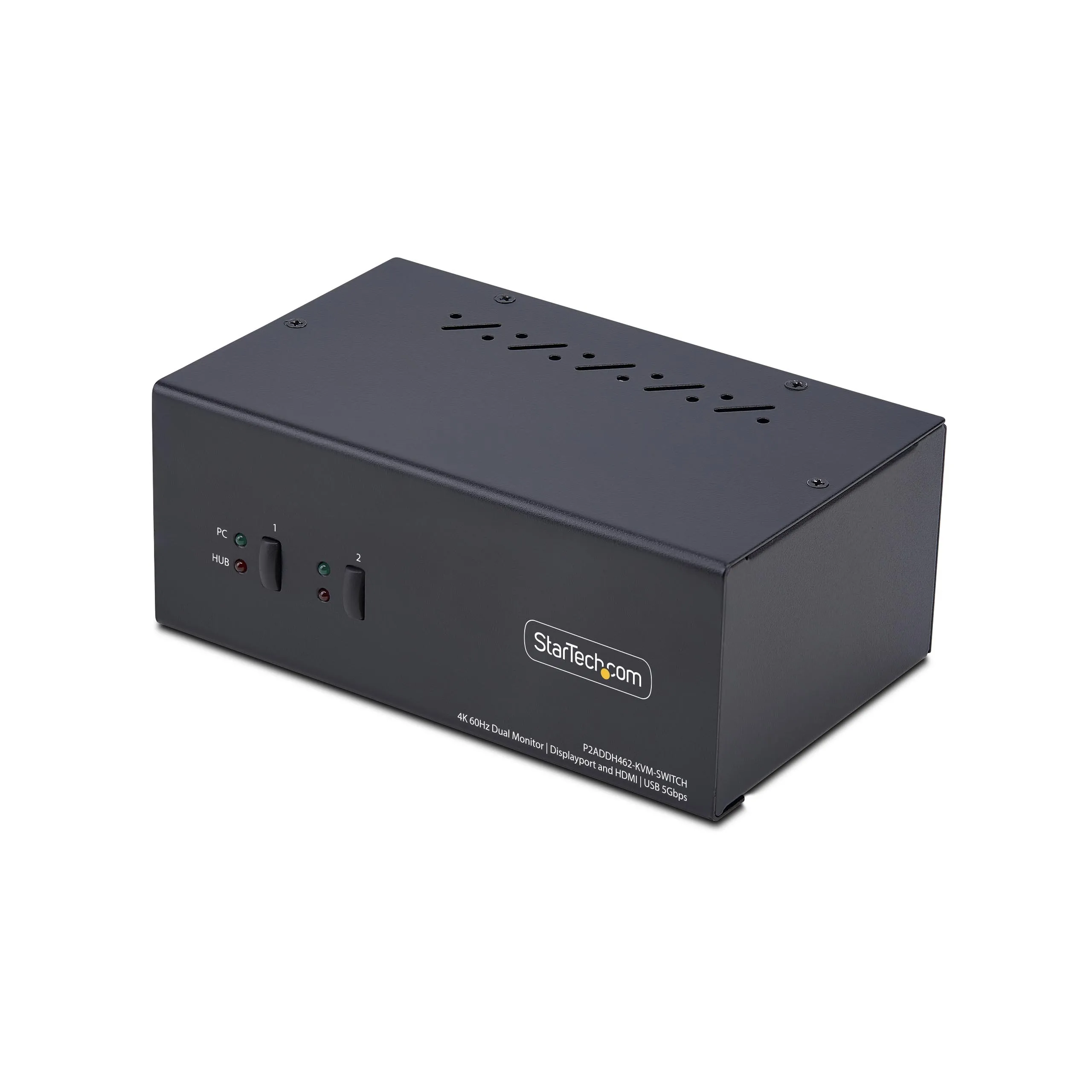 Startech 2-Port Dual-Monitor DP+HDMI KVM Switch