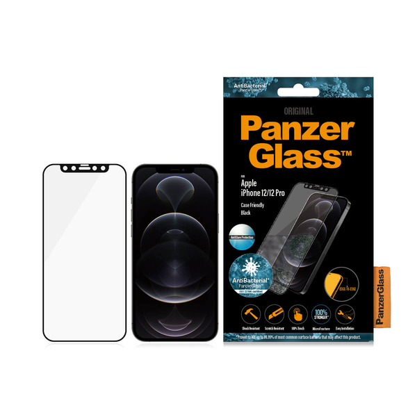 PanzerGlass Case Friendly, Anti-Glare, iPhone 12 / 12 Pro - Screen Glass