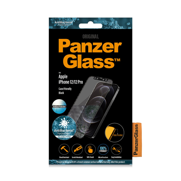 PanzerGlass Case Friendly, Anti-Glare, iPhone 12 / 12 Pro - Screen Glass