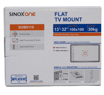 Sinox ONE SOB0110 seinäteline Ultra Flat. 13"-32" Sinox ONE SOB0110 seinäteline Ultra Flat. 13"-32"