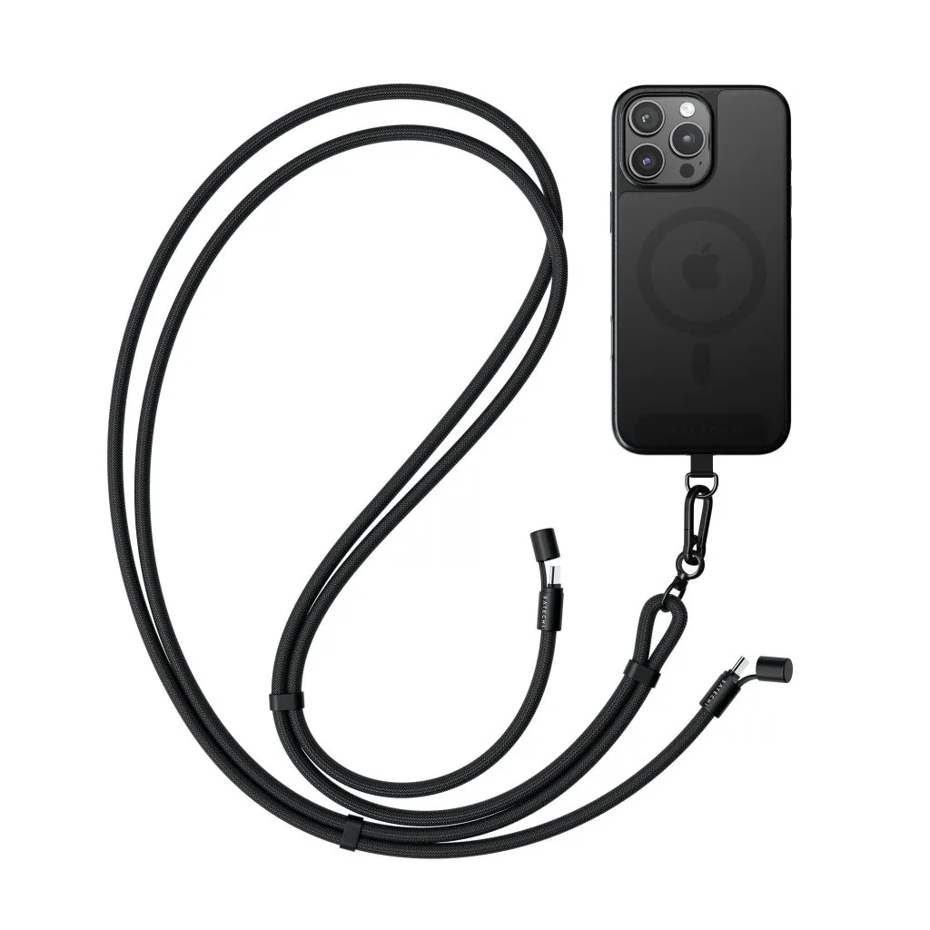 Satechi OntheGo Crossbody - lanyard cable, Black