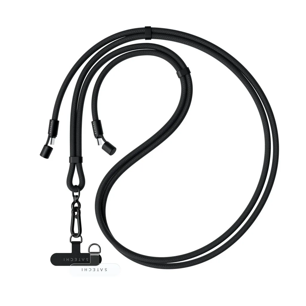 Satechi OntheGo Crossbody - lanyard cable, Black