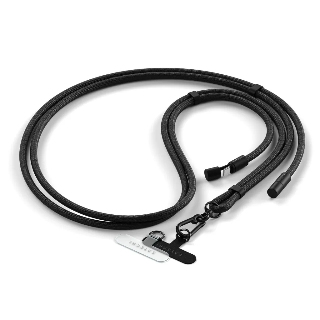 Satechi OntheGo Crossbody - lanyard cable, Black