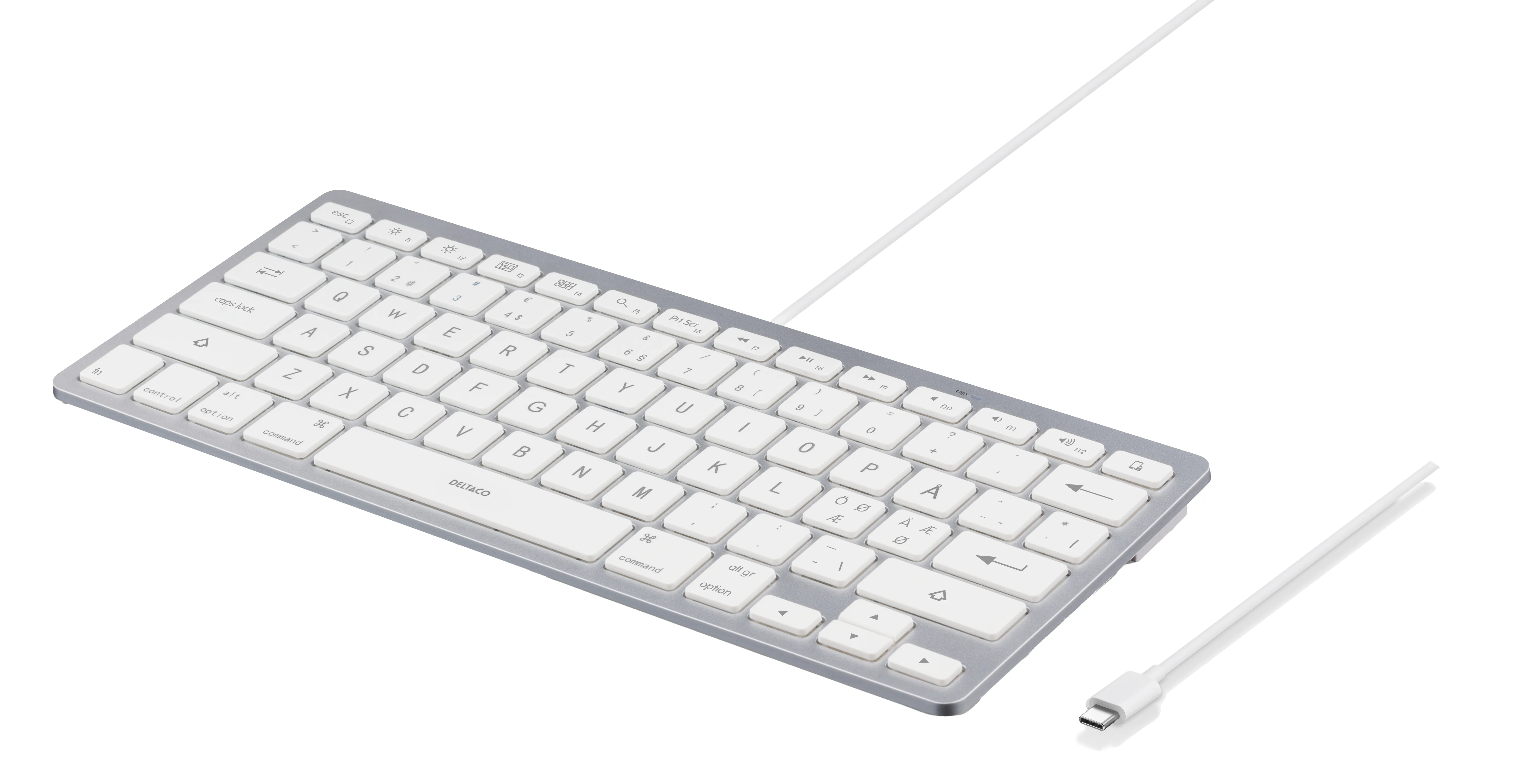 Deltaco USB-C iOS/MacOS -näppäimistö