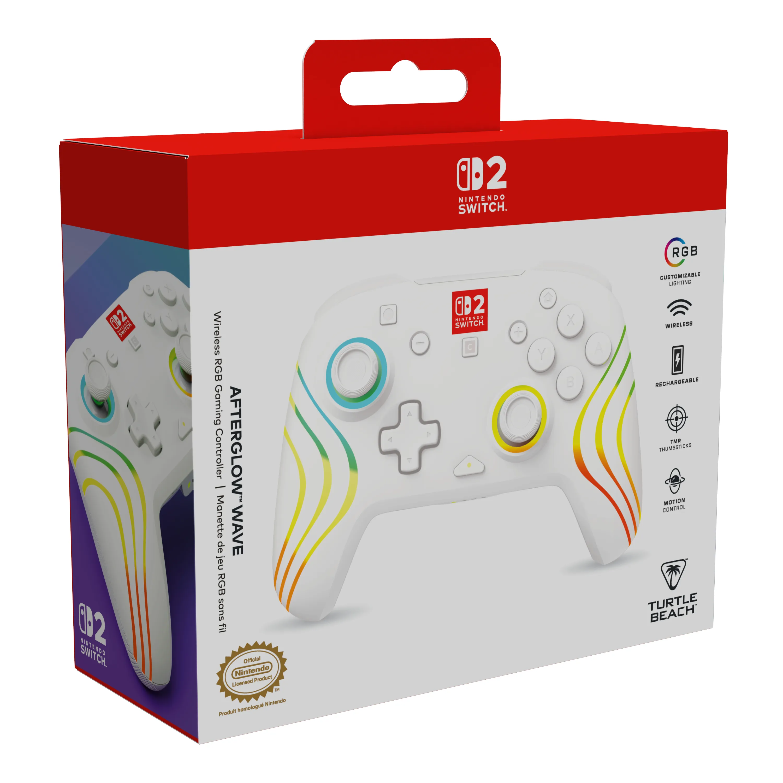 Turtle Beach Afterglow Wave Wireless Gamepad for Nintendo Switch - White