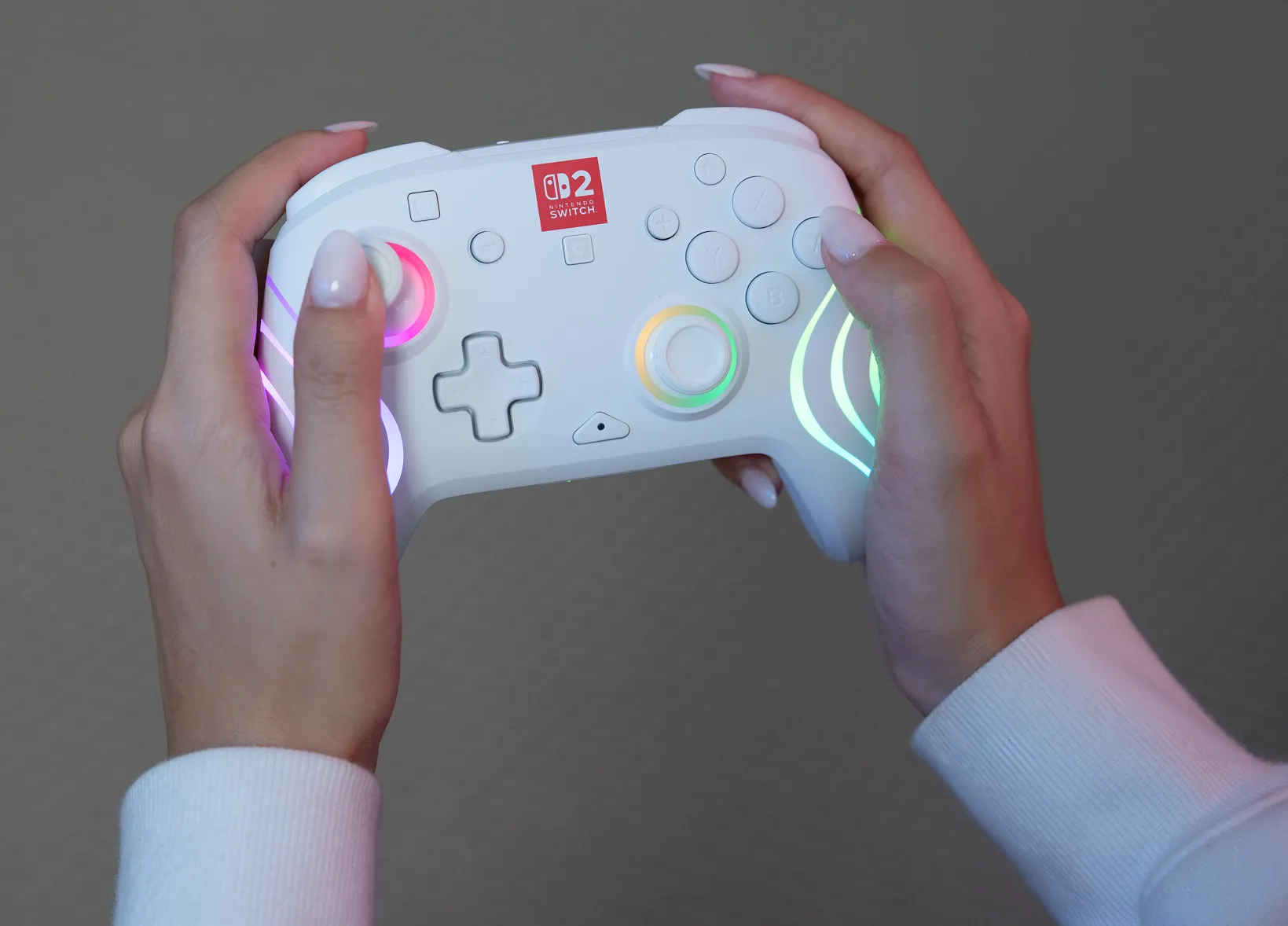Turtle Beach Afterglow Wave tr&aring;dl&ouml;s handkontroll f&ouml;r Nintendo Switch - vit