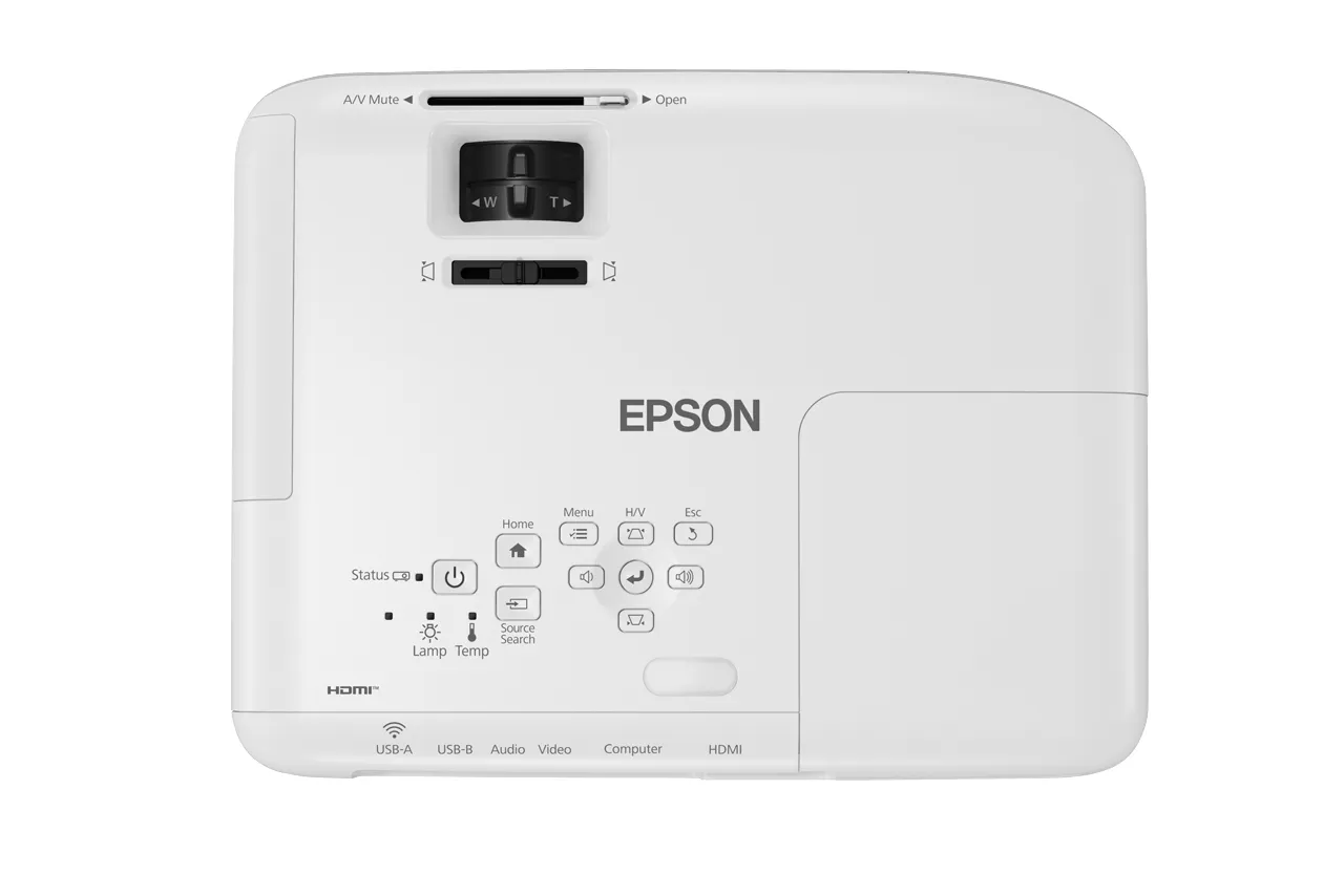 Epson EB-W06 3LCD WXGA 3700 ANSI lm -projektori, valkoinen