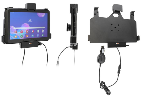 Brodit - Car charging holder + auton virtasovitin - 2 A (Pogo) malleihin Samsung Galaxy Tab Active Pro