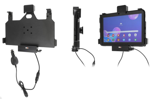 Brodit - Car charging holder + auton virtasovitin - 2 A (Pogo) malleihin Samsung Galaxy Tab Active Pro