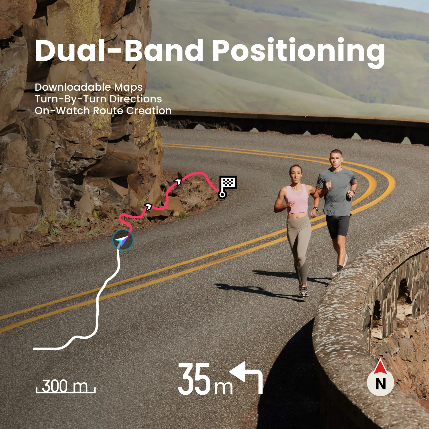 Amazfit Cheetah 2 Pro 48mm -urheilukello, musta
