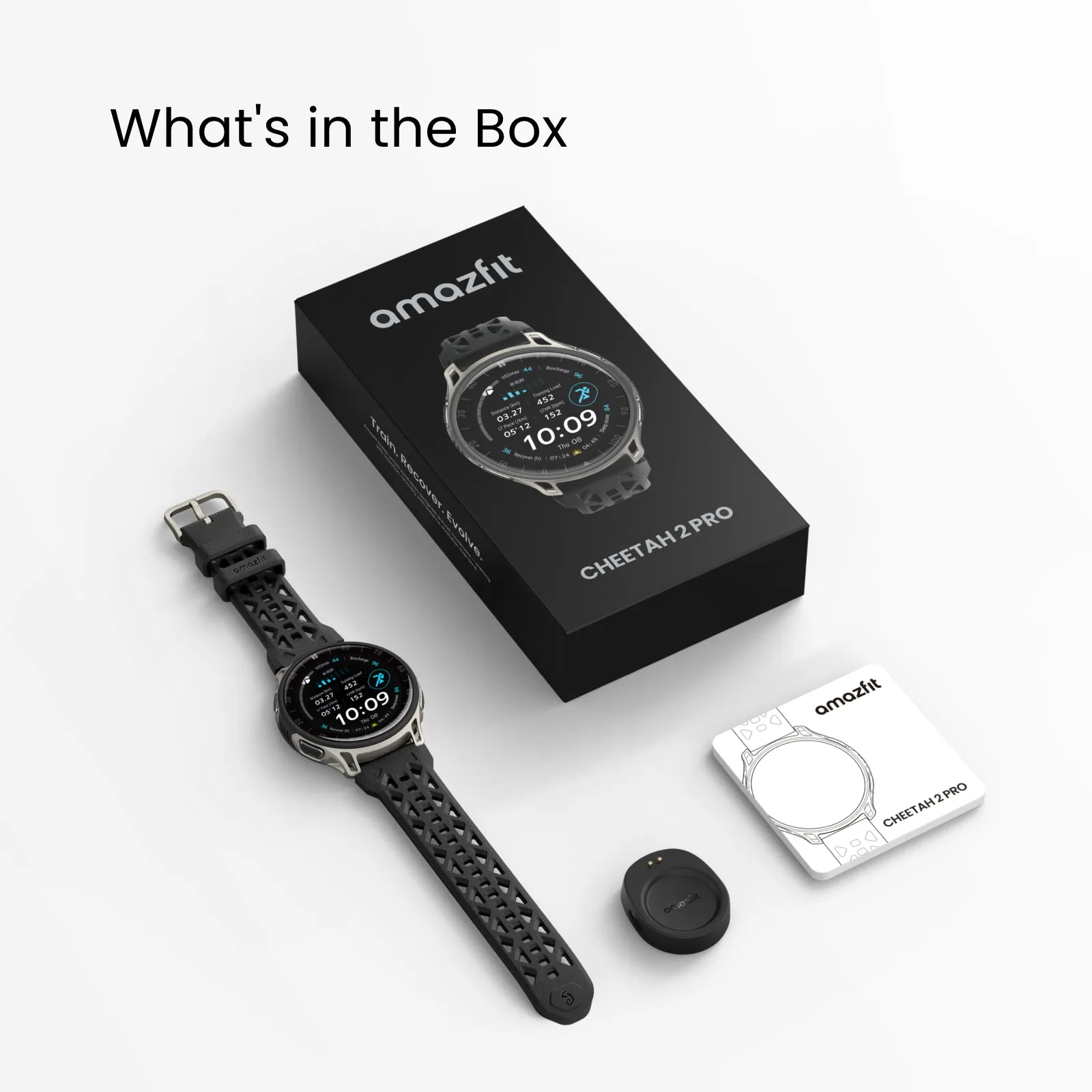 Amazfit Cheetah 2 Pro 48mm Sports Watch, Black