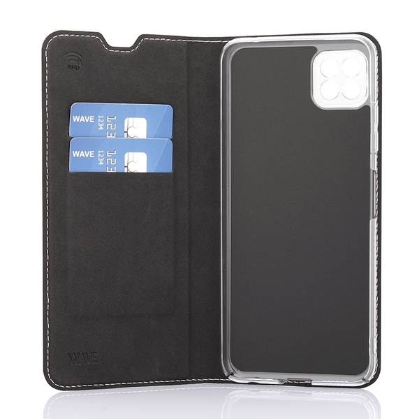 Wave Book Case, Galaxy A22 5G - flipfodral, Rose Gold