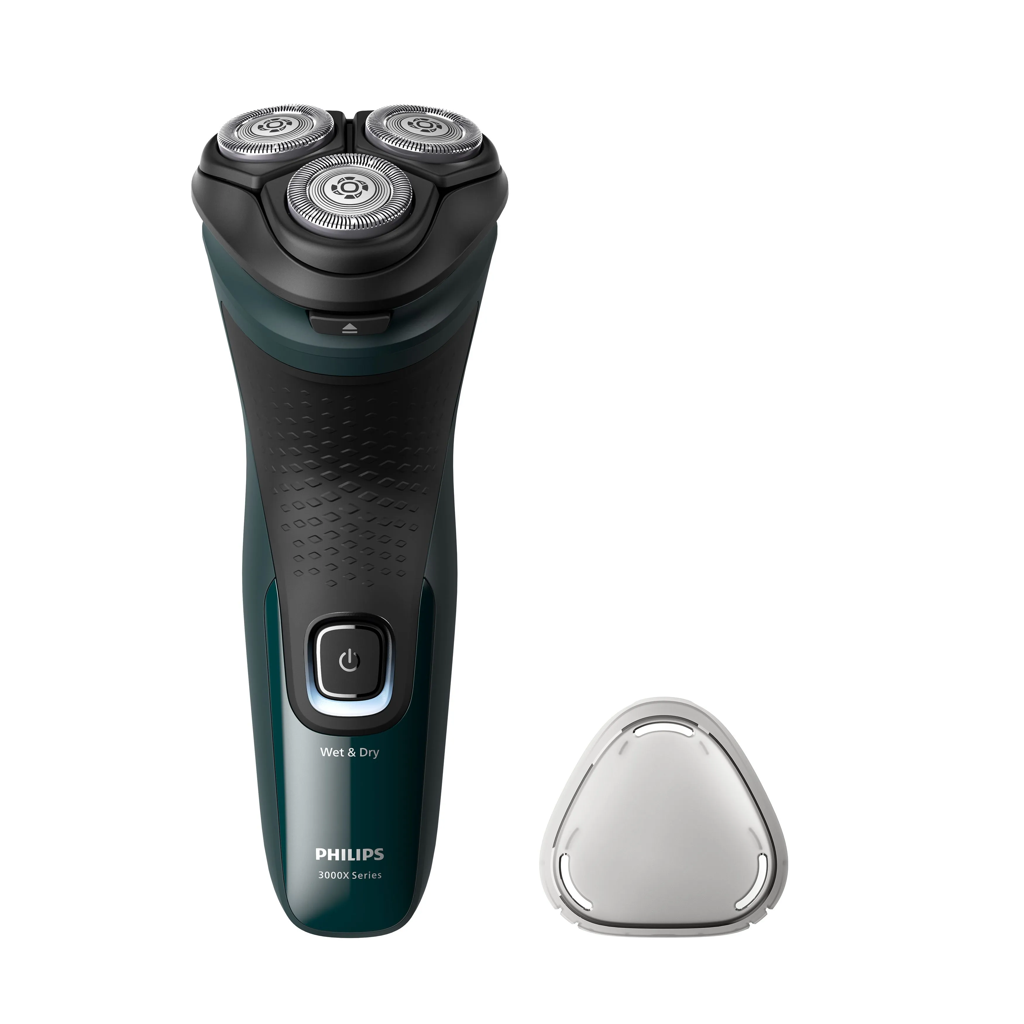 Philips Shaver 3000X Series X3002/00 Wet&amp;Dry -parranajokone, musta, vihre&auml;