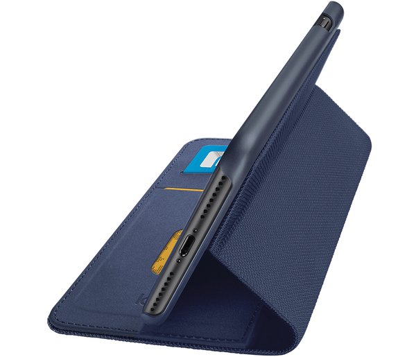 Logitech Hinge Flexible Wallet - L&auml;pp&auml;kansi matkapuhelimelle - technical-weave fabric - sininen malleihin Apple iPhone 6, 6s, 7