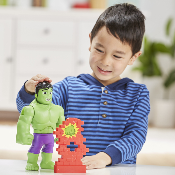 Spidey and his Amazing Friends Supersized 10 Inch Feature Figure Power Smash Hulk