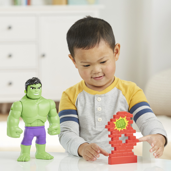 Spidey and his Amazing Friends Supersized 10 Inch Feature Figure Power Smash Hulk