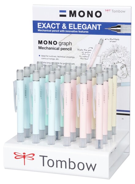 Tombow mechanical pencil MONO graph 0,5 pastel display (24)